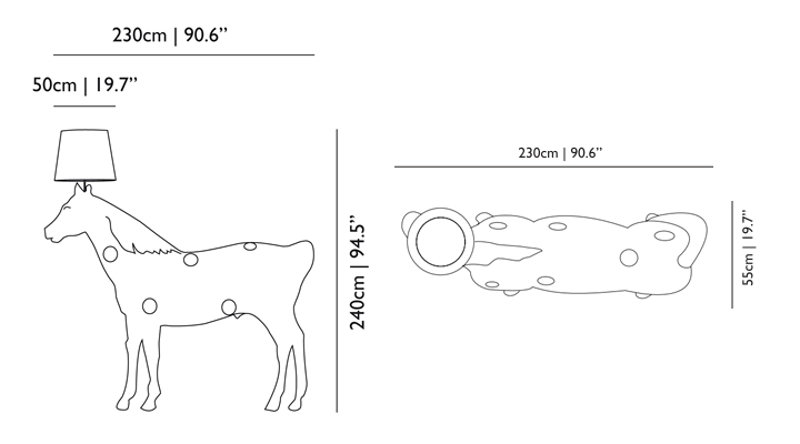 BVH博威灯饰 Horse Lamp 黑马落地灯